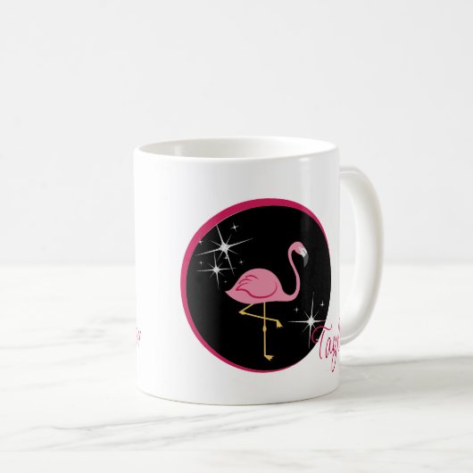 Personalisiert Flamingo Tasse (VorderseiteRechts)