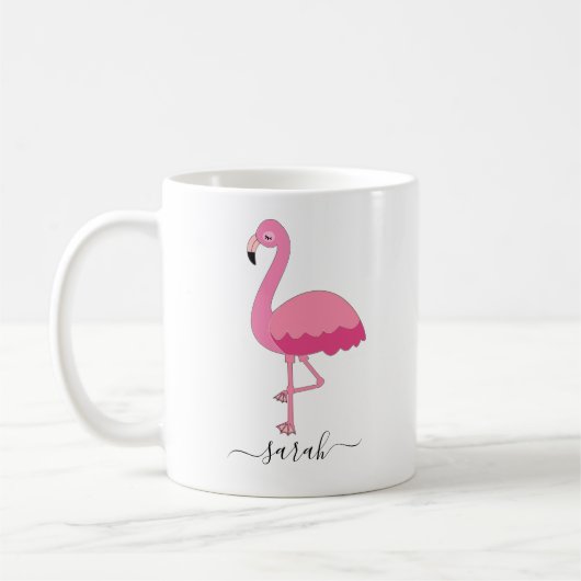 Personalisiert Flamingo Tasse Flamingo Kaffee Tass (Links)