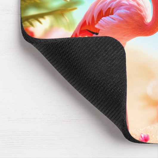 Personalisiert Flamingo Themed Mouse Pad Mousepad (Ecke)