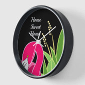 Personalisiert Flamingo Uhr (Winkel)