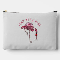 Personalisiert Flamingo Wine Drinker Novelty