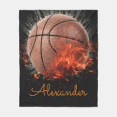 Personalisiert Flammkugel Fleecedecke (Vorderseite)