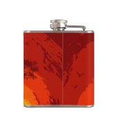 Personalisiert Flask African Safari Giraffe Sunse Flachmann (Rückseite)