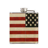 Personalisiert Flask American Vintag Flag Flachmann (Rückseite)