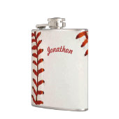 Personalisiert Flask Baseball Flachmann (Links)