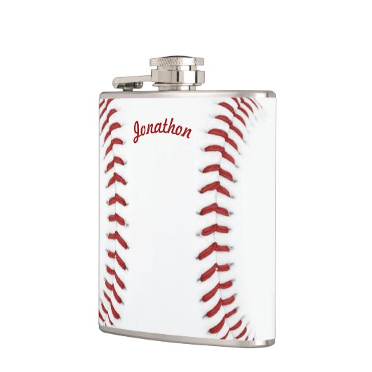 Personalisiert Flask Baseball Flachmann (Links)