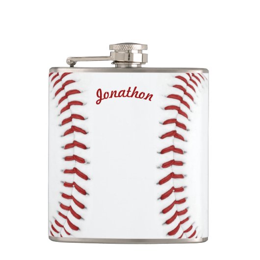Personalisiert Flask Baseball Flachmann (Vorderseite)