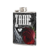 Personalisiert Flask Haunting Adeline Zade Meadows Flachmann (Links)