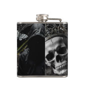 Personalisiert Flask Haunting Adeline Zade Meadows Flachmann (Rückseite)