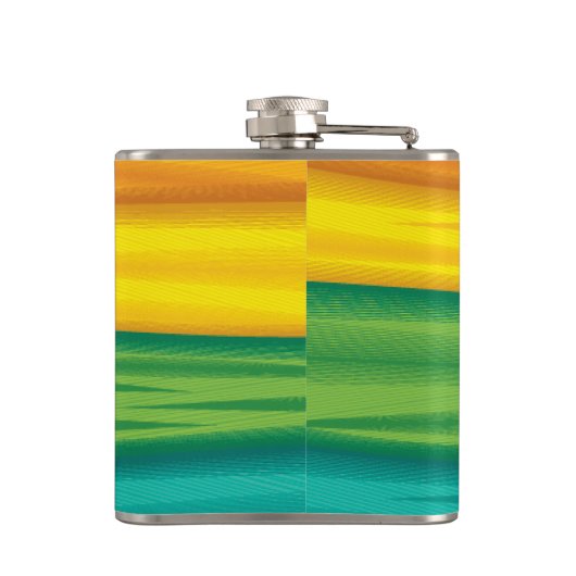Personalisiert Flask lgbtq Regenbogenflagge Lesbia Flachmann (Rückseite)