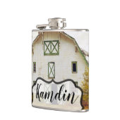 Personalisiert Flask Sunset Barland Rustikales Fie Flachmann (Links)