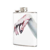Personalisiert Flask zombie Blut Tropfen vampire G Flachmann (Links)