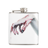 Personalisiert Flask zombie Blut Tropfen vampire G Flachmann (Vorderseite)