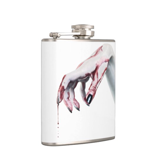 Personalisiert Flask zombie Blut Tropfen vampire G Flachmann (Rechts)
