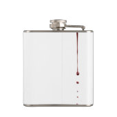 Personalisiert Flask zombie Blut Tropfen vampire G Flachmann (Rückseite)