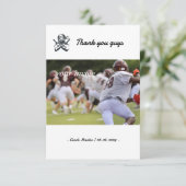 Personalisiert Flat Dankeschön-Karte mit Ninja-Bil Dankeskarte (Stehend Vorderseite)