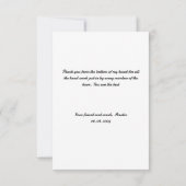 Personalisiert Flat Dankeschön-Karte mit Ninja-Bil Dankeskarte (Rückseite)