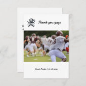 Personalisiert Flat Dankeschön-Karte mit Ninja-Bil Dankeskarte (Vorne/Hinten)