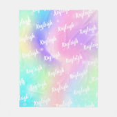 Personalisiert Fleece Blanket Girls farbenfroh (Vorderseite)