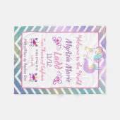 Personalisiert Fleece Blanket Unicorn (Vorderseite (Horizontal))