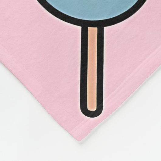 Personalisiert Fleecedecke (Ecke)