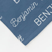 Personalisiert Fleecedecke (Ecke)