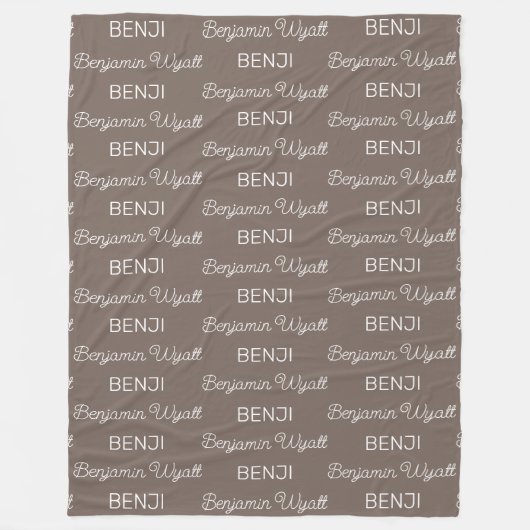 Personalisiert Fleecedecke (Vorderseite)