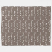 Personalisiert Fleecedecke (Vorderseite (Horizontal))