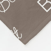 Personalisiert Fleecedecke (Ecke)