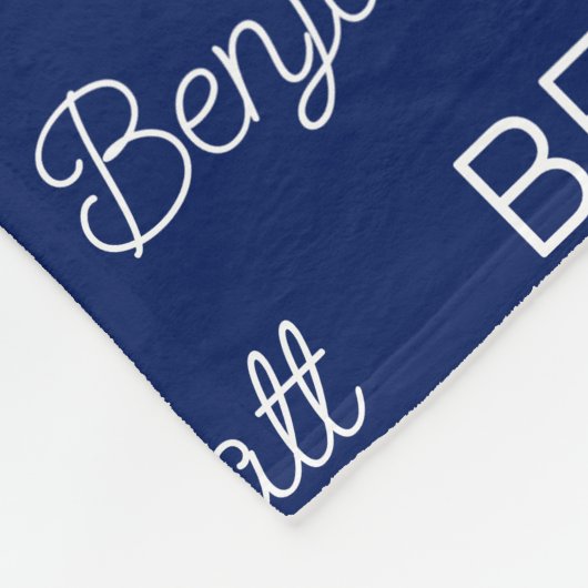 Personalisiert Fleecedecke (Ecke)