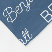 Personalisiert Fleecedecke (Ecke)
