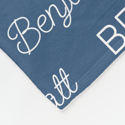 Personalisiert Fleecedecke (Ecke)