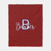 Personalisiert Fleecedecke (Vorderseite)