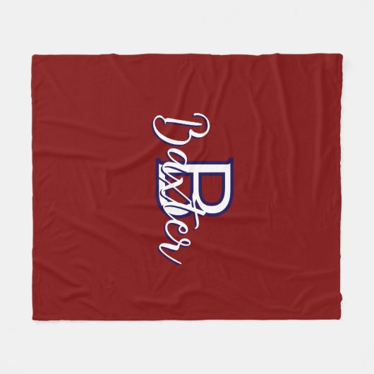 Personalisiert Fleecedecke (Vorderseite (Horizontal))