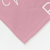 Personalisiert Fleecedecke (Ecke)