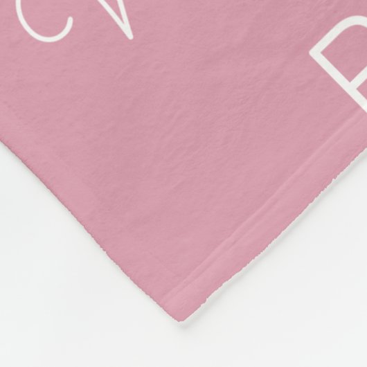 Personalisiert Fleecedecke (Ecke)