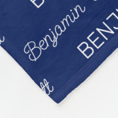 Personalisiert Fleecedecke (Ecke)