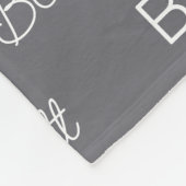 Personalisiert Fleecedecke (Ecke)
