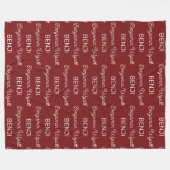 Personalisiert Fleecedecke (Vorderseite (Horizontal))