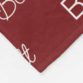 Personalisiert Fleecedecke (Ecke)