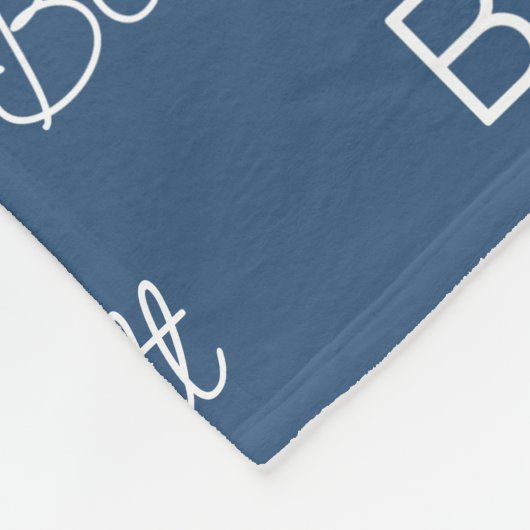 Personalisiert Fleecedecke (Ecke)