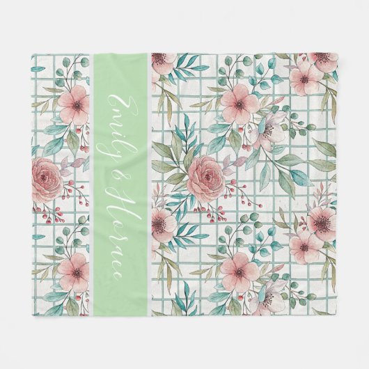 Personalisiert Fleecedecke (Vorderseite (Horizontal))