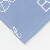 Personalisiert Fleecedecke (Ecke)