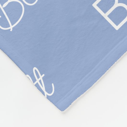 Personalisiert Fleecedecke (Ecke)