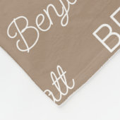 Personalisiert Fleecedecke (Ecke)