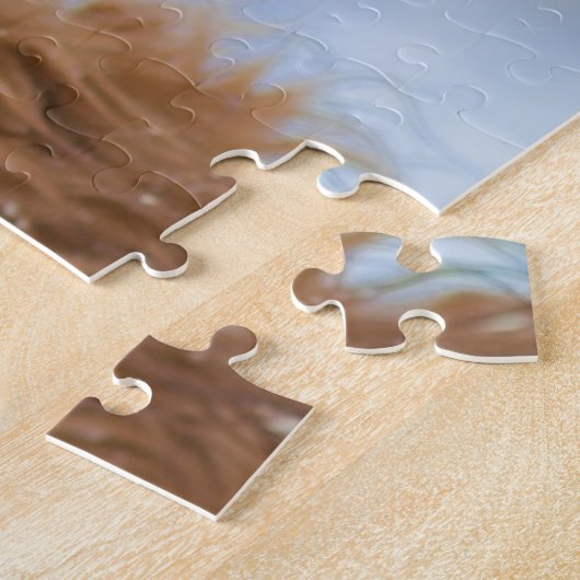 Personalisiert Flöffy Brown Cocker Spanischer Hund Puzzle (Seite)