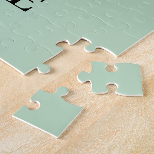 Personalisiert Floral Alphabet N Monogramm Puzzle (Seite)