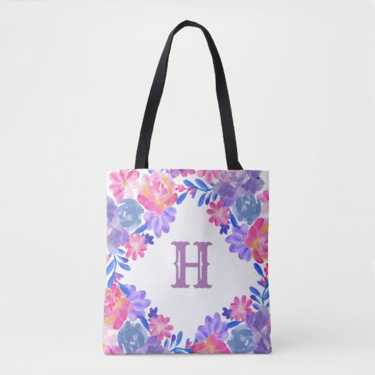 Personalisiert Floral Bouquet Tasche (Vorderseite)