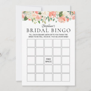 Personalisiert Floral Medley Brautparty Bingo
