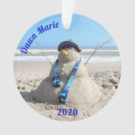 Personalisiert Florida Snowman - Acrylschmuck Ornament